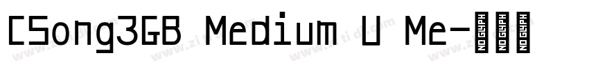 CSong3GB Medium U Me字体转换